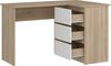 Shefa Line Eckschreibtisch L-Form Sonoma Eiche / Weiß - 125x85x77 cm Bild 2