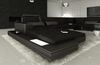 Stoff-Wohnlandschaft Messana U-Form Materialmix - Strukturstoff - Schwarz-Schwarz - Links Bild 4