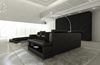 Stoff-Wohnlandschaft Messana U-Form Materialmix - Strukturstoff - Schwarz-Schwarz - Links Bild 3