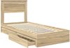 vidaXL Aufbewahrungsbett Sonoma-Eiche 90 x 190 cm Holzwerkstoff 3409939 Bild 5