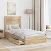 vidaXL Aufbewahrungsbett Sonoma-Eiche 90 x 190 cm Holzwerkstoff 3409939 Bild 3