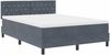 vidaXL LED Boxspringbett mit Matratze Dunkelgrau 160 x 200 cm Samt 3342597 Bild 2