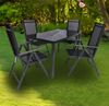 VCM Gartenmöbel-Set Miami 917329 Anthrazit H. 105 x B. 140 x T. 80 cm Bild 4