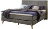 Fernanda Boxspringbett grau Eiche MassivholzPolyester 214cm x 183cm x 115cm Bild 1