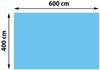 Pool-Abdeckung Wärmeplane Abdeckplane Solarplane Solarabdeckung, Stärke: 200 µm ~ rechteckig 6x4m blau Bild 3