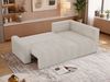 Eckcouch NESSARO COR L mit Schlaffunktion, L-förmiges Sofa mit DL-System, Bettkasten, Bonellfederkern, Sofa mit Stauraum - Beige Cord - Rechts Seite Bild 5