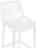 Barhocker modern Weiß LORL - Kunststoff, 105x45x53cm Barhocker mit Lehne Tresenhocker Barstuhl Küchenhocker Thekenhocker hoher Stuhl Bild 4