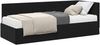 vidaXL Eckbettgestell mit Matratze mit Kopfteil 2 pcs Schwarz Samt 3393923 Bild 2