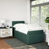 vidaXL Boxspringbett mit Matratze Dunkelgrün 90x200 cm Samt 3287647 Bild 3