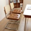 REDOM Esszimmerstuhl Rattan Seiten Akzentstühle mit Chrombeinen (Moderne Mid-Century Breuer Design Stühle, Gepolsterte Esszimmer, 2 St) Bild 5