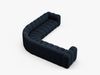 Micadoni symmetrisches Ecksofa Lupine 5-Sitzer Boucle Baloo Dunkelblau Bild 3