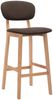 vidaXL Barhocker 2 Stk. Braun Stoff [289370] Bild 2