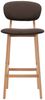 vidaXL Barhocker 2 Stk. Braun Stoff [289370] Bild 3