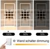 ZMH LED Deckenleuchte 4 schwarz modern 32W 3000K Warmweiß Bild 5