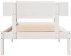 vidaXL Massivholzbett ohne Matratze Weiß 90x200 cm Kiefernholz 3306614 Bild 4