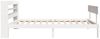 vidaXL Massivholzbett ohne Matratze Weiß 90x200 cm Kiefernholz 3306614 Bild 5
