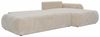 Wohnero24 Ecksofa FIRELLI Rechts 300×190 cm – Modernes Schlafsofa mit Bettkasten – Weicher Velours Stoff Creme – Schlaffläche 225×140 cm Bild 4