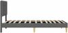 vidaXL Bettrahmen mit Kopfteil Dunkelgrau 100 x 200 cm Stoff 42027565 Bild 5