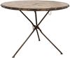 Esstisch rund Mango100x100x80 braun lackiert HEAVY INDUSTRY #256 Bild 1