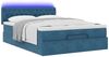 vidaXL Ottoman-Bett mit Matratze & LEDs Dunkelblau 140x200 cm Samt 3312702 Bild 3