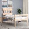 vidaXL Seniorenbett mit Kopfteil 90x200 cm Massivholz 3195401 Bild 1