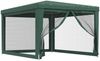 vidaXL Partyzelt mit 4 Mesh-Seitenwänden Grün 3x4 m HDPE 319233 Bild 2