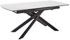 Kulissen-Esstisch >VANINO< ausziehbar 230cm, weiß marmoriert, Keramik - 180/230x76x90cm (BxHxT) Bild 4