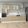 vidaXL Mikrowellenumbauschrank Lyon Sonoma-Eiche 60x57x207 cm Holzwerkstoff 849627 Bild 3