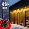 monzana Lichterkette, IP44, Warmweiß Schwarz, 400 LEDs Bild 4