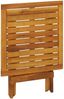 Gartentisch, Bistrotisch 46 x 46 x 47 cm Massivholz Akazie Bild 4