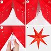 SALCAR LED Papierstern Weihnachten mit Beleuchtung, 75cm Bild 4