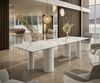 Esstisch Edge 300x100 Keramik Calacatta Luxe Weiß-Gold-Grau Pilier Metall Weiß Bild 2