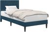 vidaXL Bettrahmen mit Kopfteil Blau 90 x 200 cm Samt 42027642 Bild 2