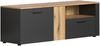 TV-Lowboard Esteban in grau und Eiche Evoke 150 cm Bild 4