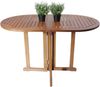 Gartentisch NANCY oval klappbar - Eukalyptus, Natur, 120x70x73cm | Klapptisch Balkontisch Wetterfest Outdoor Tisch Bild 2