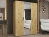 Kleiderschrank Midere 150 mit Frontspiegel (Farbe: Artisan Eiche) Bild 2