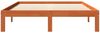 vidaXL Massivholzbett ohne Matratze Wachsbraun 135x190 cm Kiefernholz 844166 Bild 4