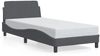 vidaXL Bettgestell "Dover" Dunkelgrau 90x200 cm Samt 373113 Bild 2