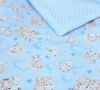Babydecke BABYLUX Babydecke Krabbeldecke MINKY Kuscheldecke 75x100 cm+KISSEN, BabyLux, K163 Blau + Schnuckis Bild 4