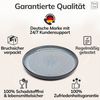 Steingut Frühstücksteller 6 Pers. Ibiza Hochwertiges Mediterranes TEST SEHR GUT Dessertteller Set - Kuchenteller spülmaschinen- und kratzfest - Kleine Teller, Salatteller Pure Living in Grau Bild 4