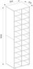 Schuhschrank Paris Sonoma 52.4 x 183.3 cm 22 Fächer Vicco Bild 3