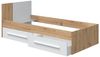 Jugendzimmer-Set >NOA< in Nodi-Eiche/Artik-Weiß - 196x77x92 (BxHxT) Bild 5