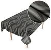 ANRO Tischdecke Besonders Feine Wachstuchtischdecke Premium Gartentischdecke (Einzelstück 1-tlg), Prägung 140x100cm wasserabweisend Bild 2