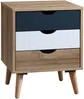 Vente-unique - LURVIA Bedside table Holz, Platte multicolour - B 40 cm x H 57 cm x L 45 cm Bild 2