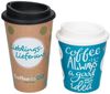 elasto Coffee-to-go-Becher doppelwandiger Kaffeebecher mit Deckel 250ml für unterwegs, Made in Germany, BPA-frei, 100% recyclebar, Heißgetränke, Teebecher Bild 4