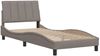 vidaXL Bettgestell ohne Matratze "Hanko" Taupe 80x200 cm Stoff 3310353 Bild 4