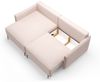 Ecksofa Schlafsofa BETTO Stoff Now or Never Weiß Ottomane Links Bild 3