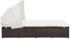 vidaXL 2-Personen-Sonnenliege mit Auflage Poly Rattan Braun 310234 Bild 5