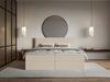 Selsey 'Softie' Boxspringbett 160x200 cm mit Topper und Stauraum, Chenille, Hellbeige Bild 2