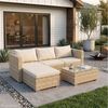 SVITA Loungeset QUEENS, (Set, 5-tlg, Garten-Lounge), verschiedene Stellmöglichkeiten, breite Armlehnen, inkl. Tisch Bild 3